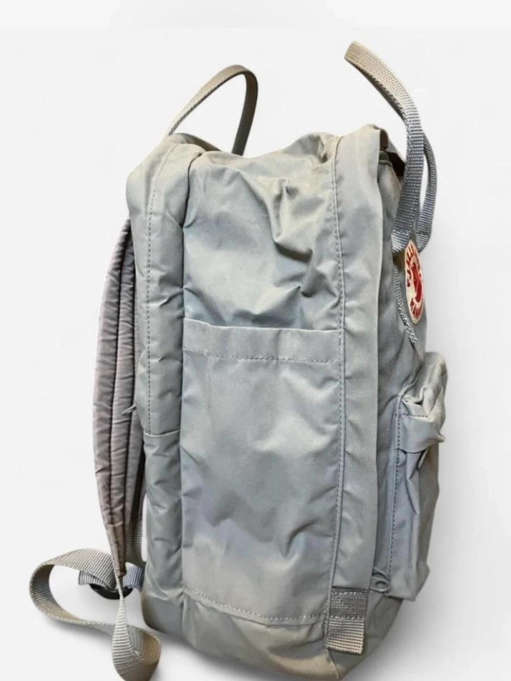 Fjallraven Kånken Laptop Backpack - Grey with Red Logo